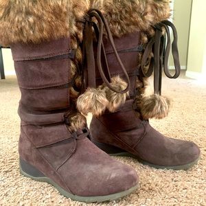 Sporto Chelsea Suede Leather Faux Fur 